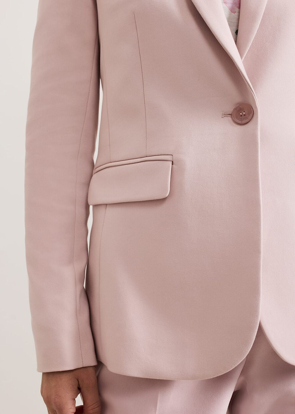 Ulrica Fitted Jacket Antique Rose