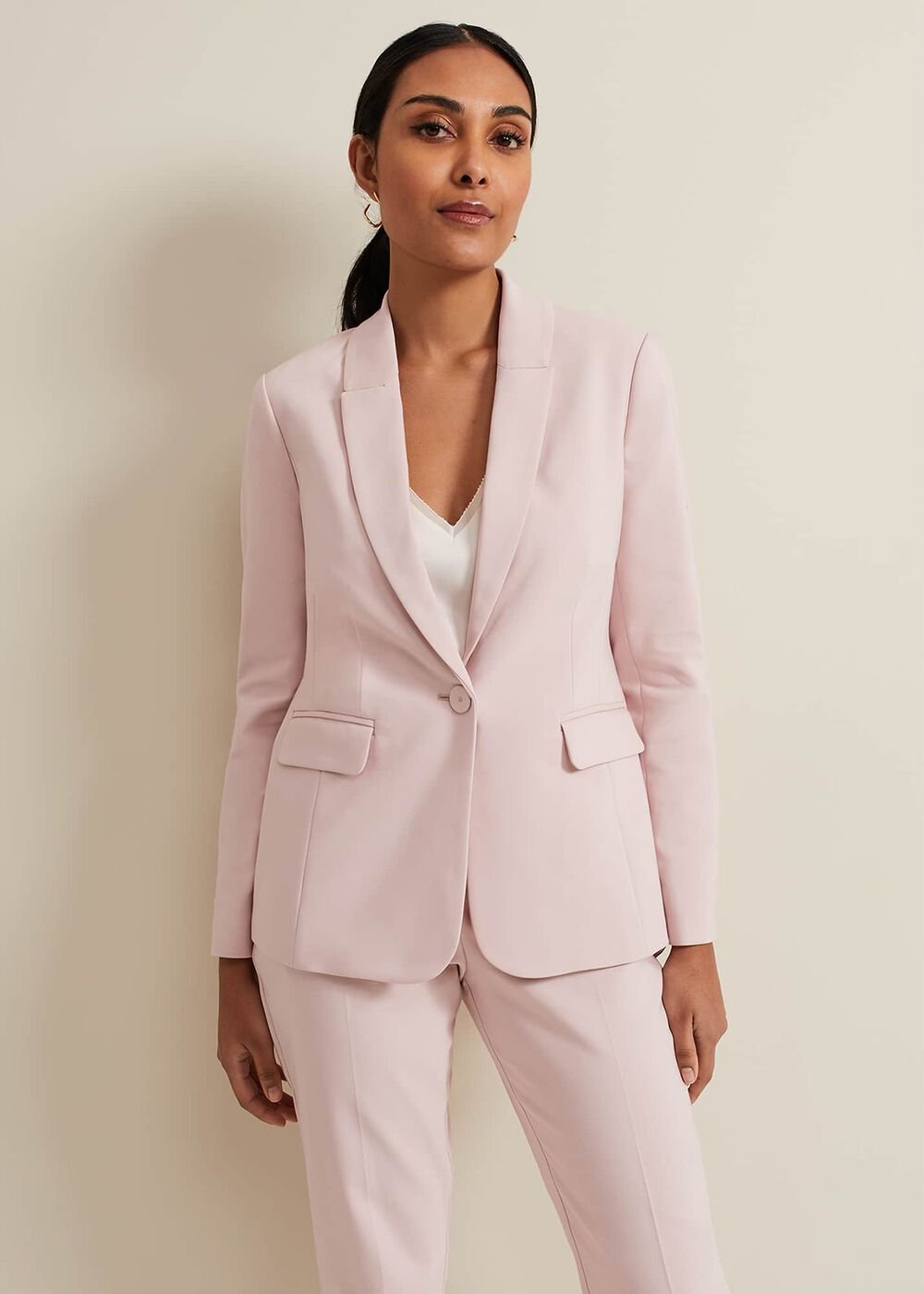 Petite Ulrica Fitted Jacket Antique Rose