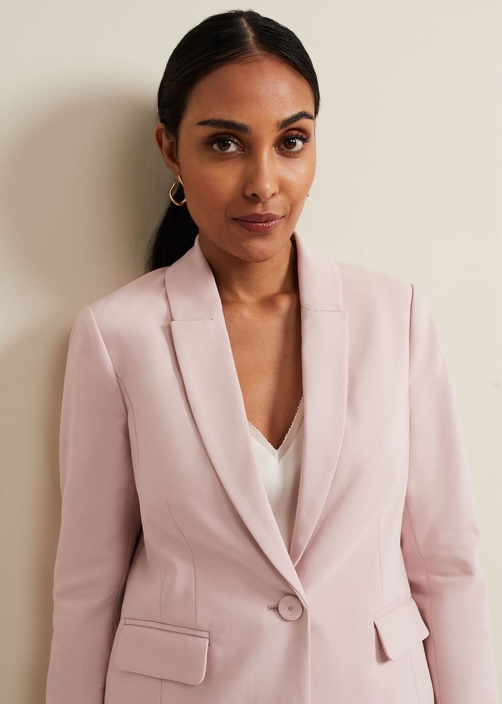 Petite Ulrica Fitted Jacket Antique Rose