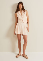 Bianca Peach Waistcoat Coral