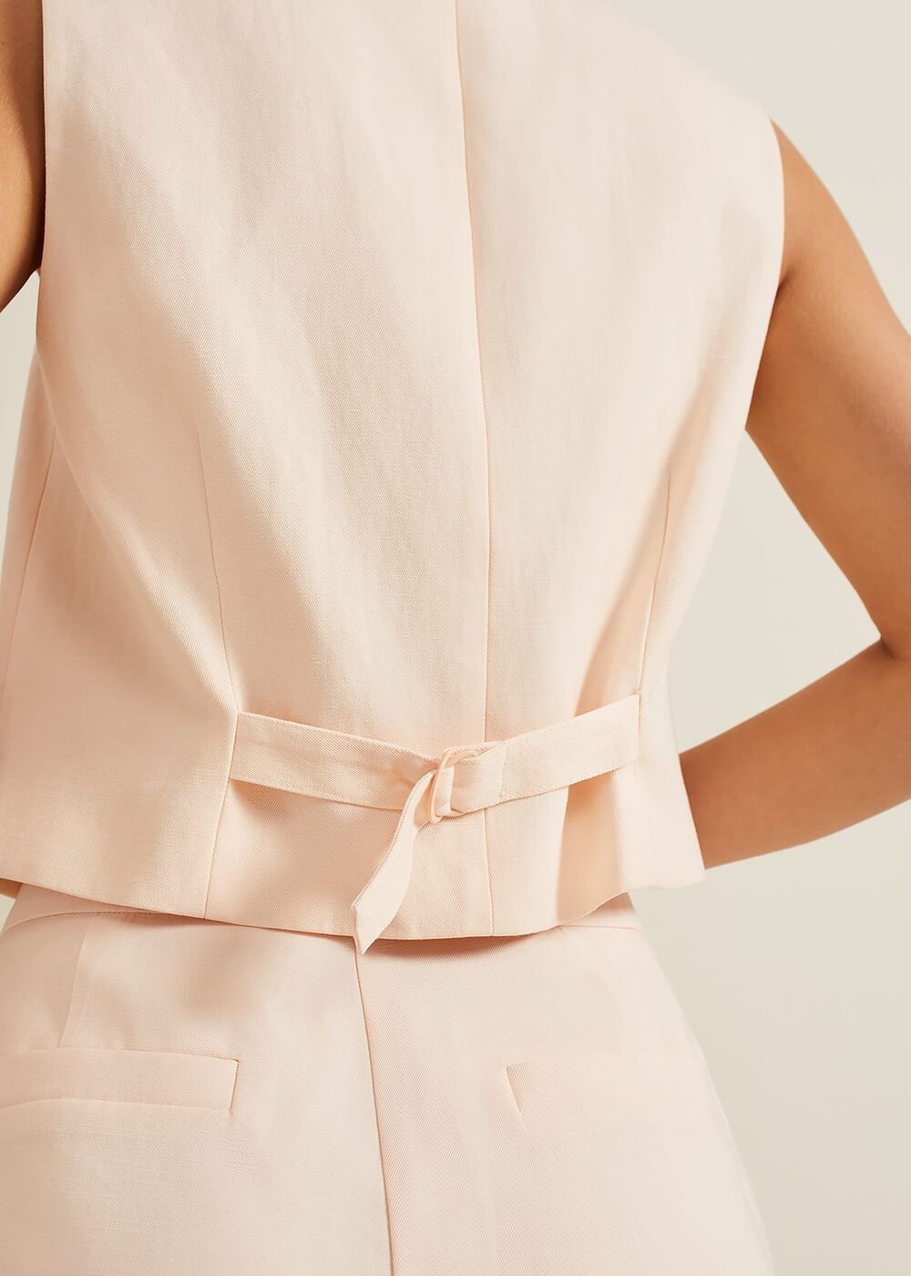 Bianca Peach Waistcoat Coral