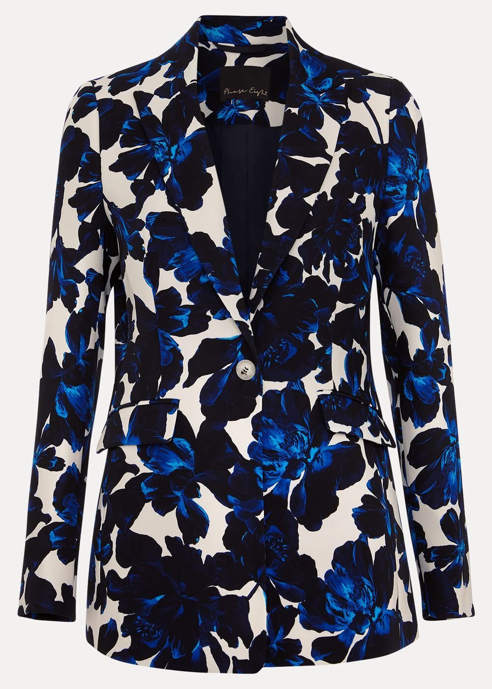 Caddie Floral Suit Jacket Blue