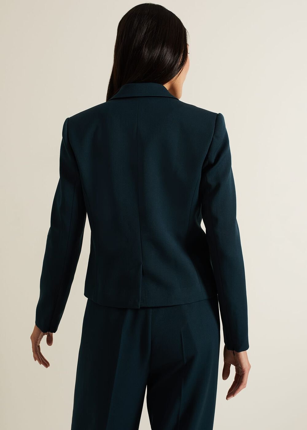 Arabella Crop Blazer Green