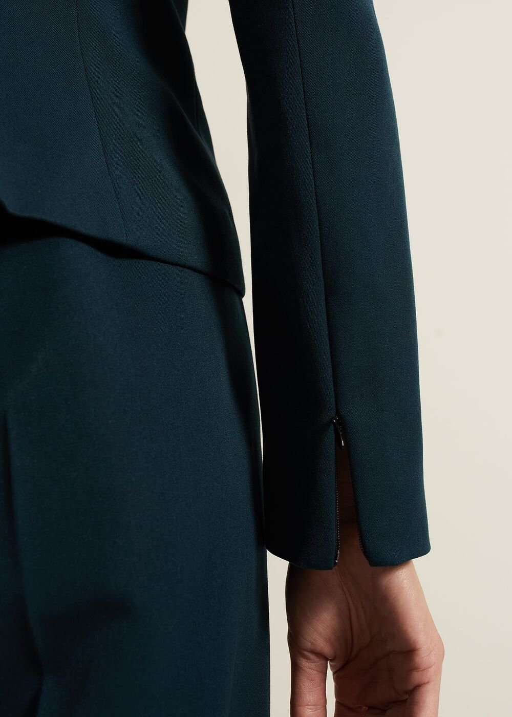 Arabella Crop Blazer Green