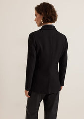 Kiana Boucle Longline Blazer Black
