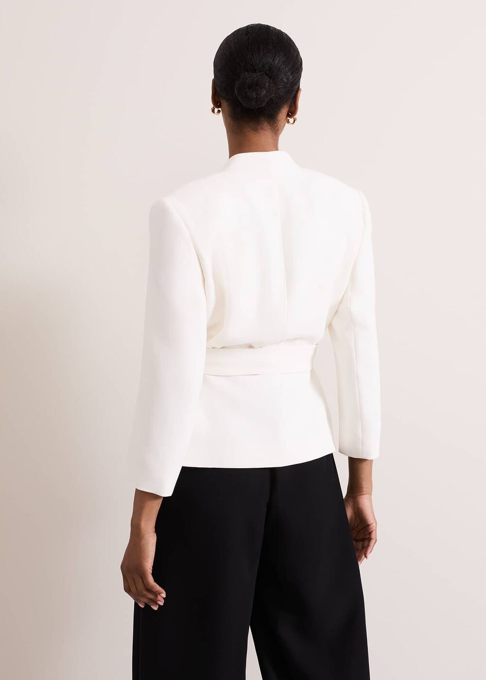 Sophin Ivory Corsage Jacket Ivory