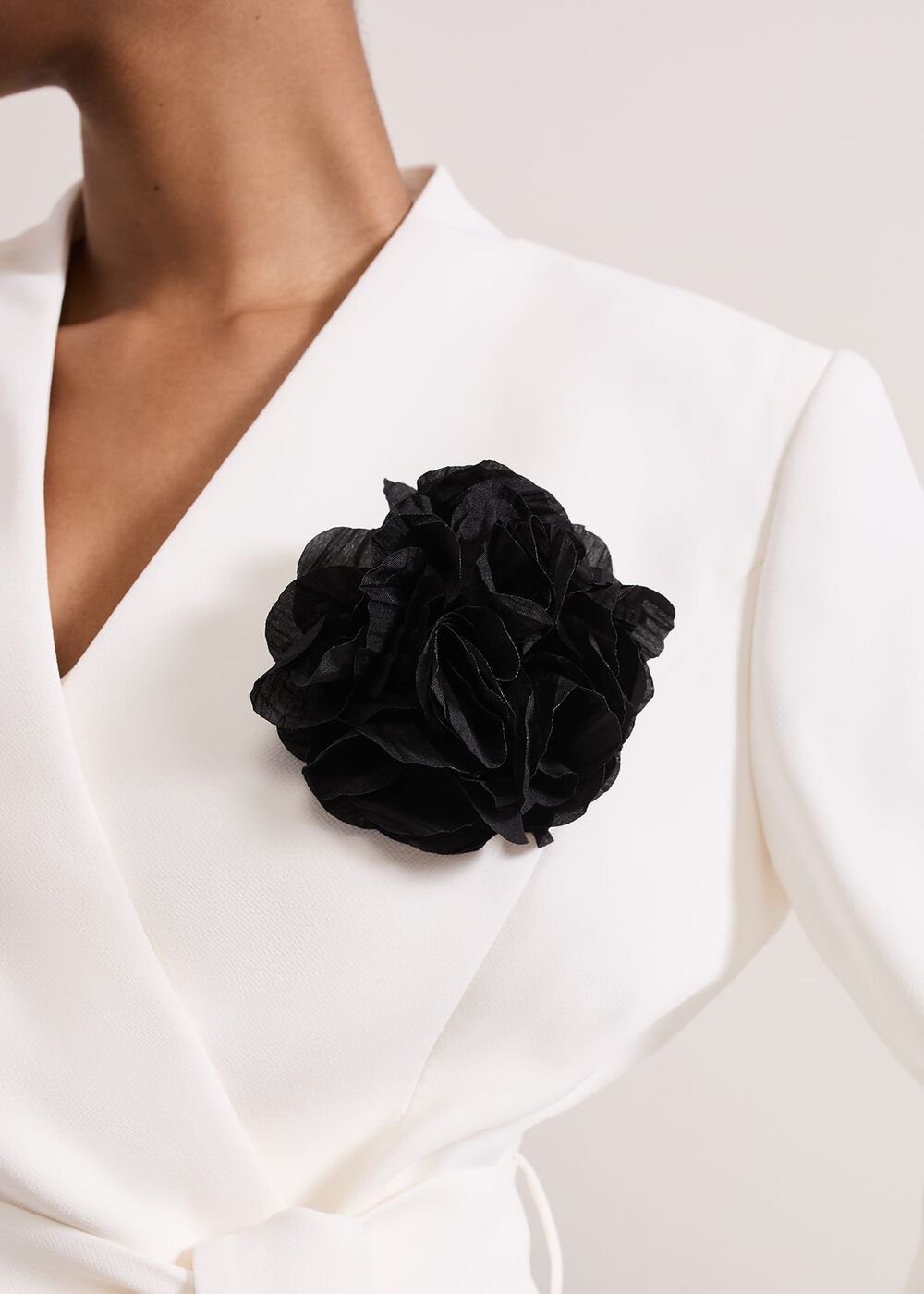 Sophin Ivory Corsage Jacket Ivory