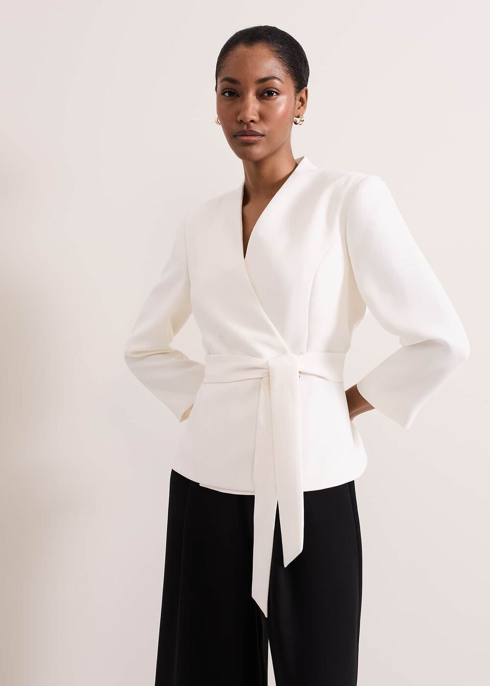 Sophin Ivory Corsage Jacket Ivory