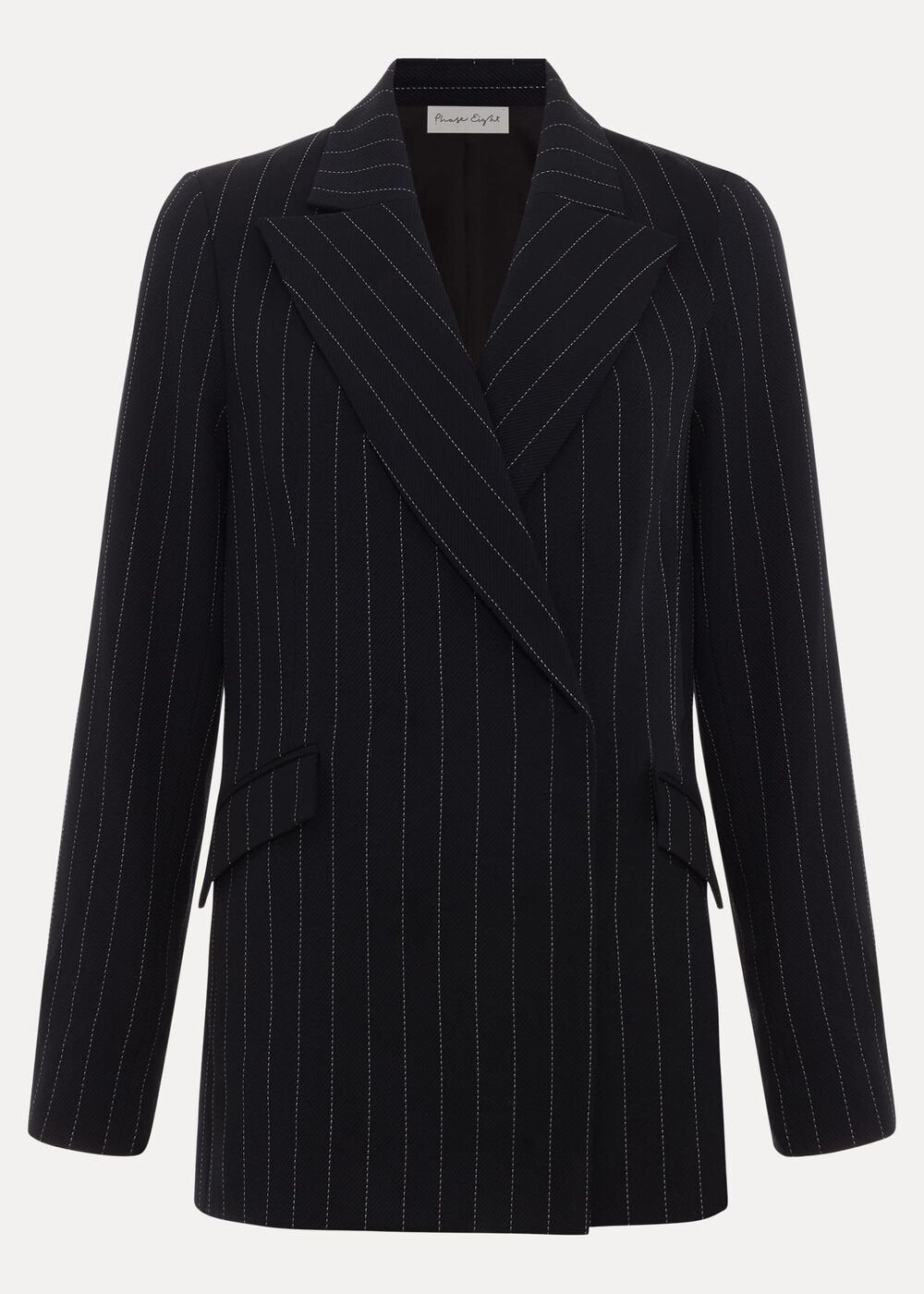 Pia Pinstripe Blazer Navy
