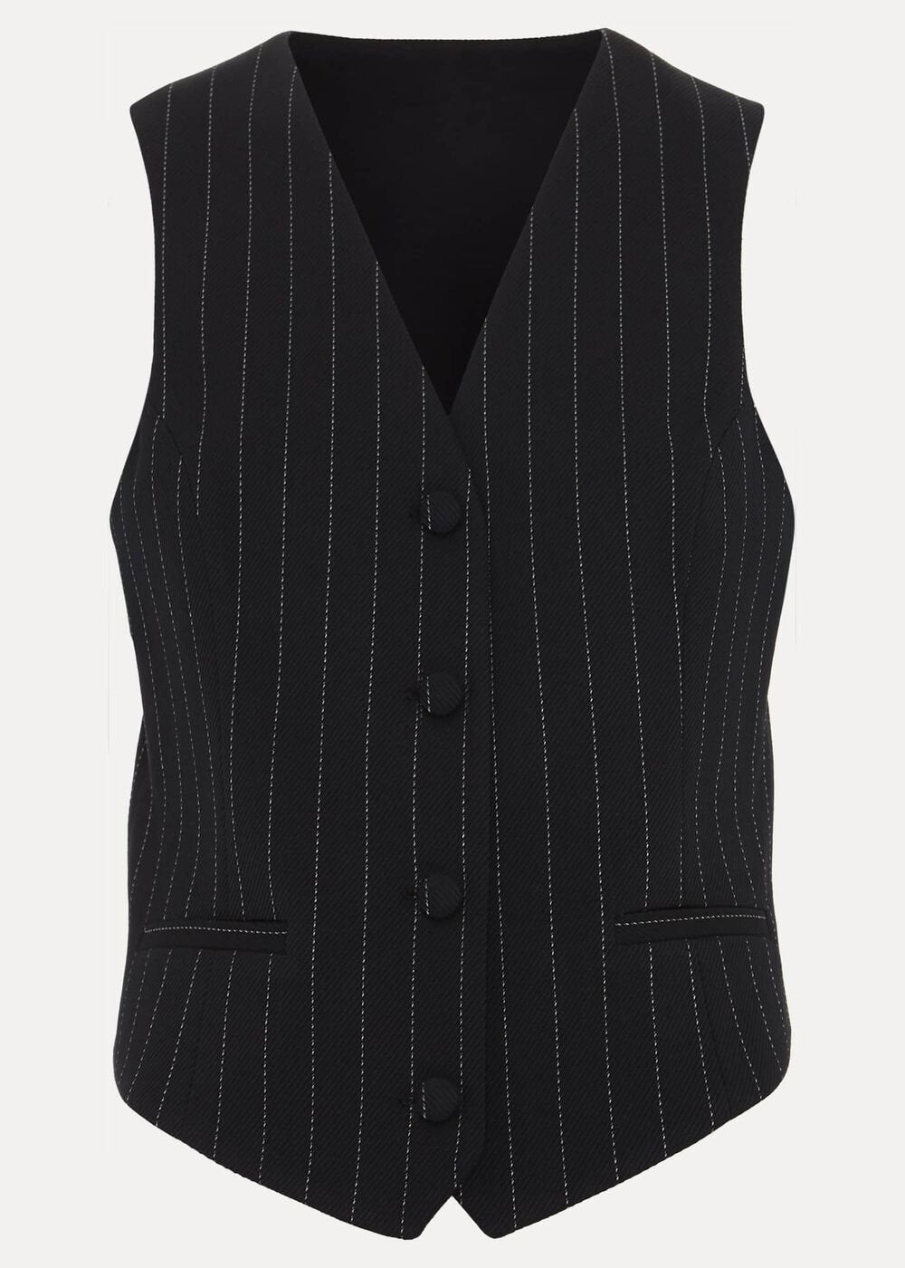 Pia Pinstripe Waistcoat Navy