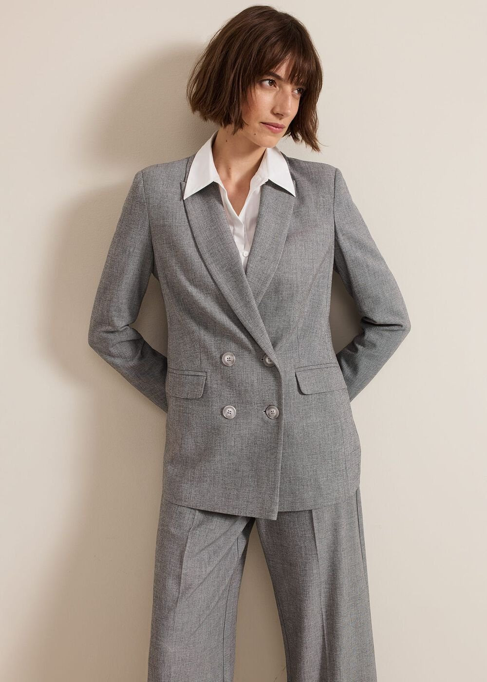 Dilly Grey Blazer Grey