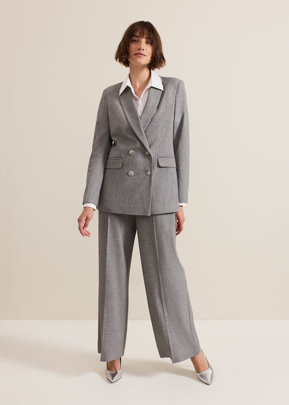 Dilly Grey Blazer Grey