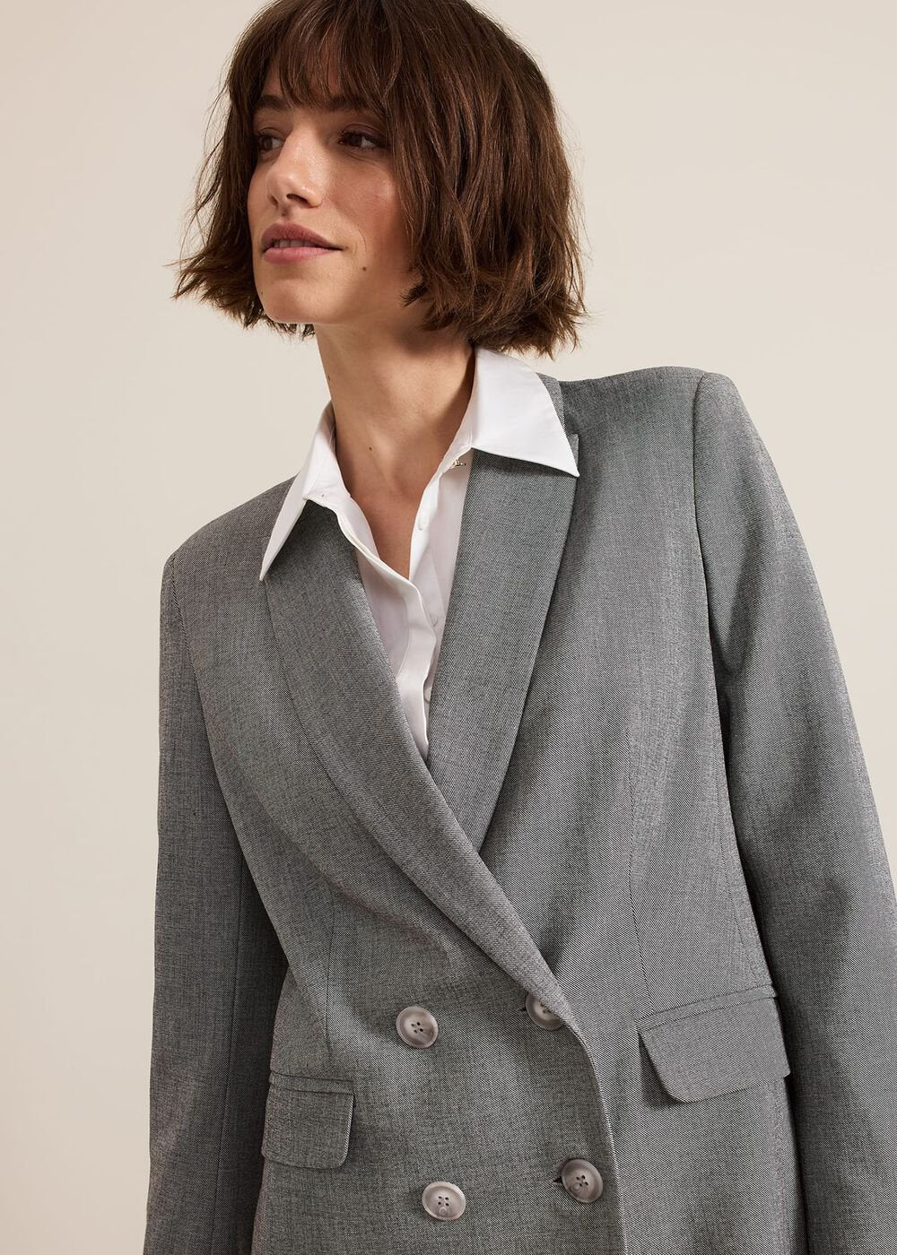 Dilly Grey Blazer Grey