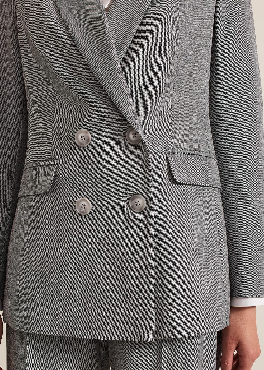 Dilly Grey Blazer Grey