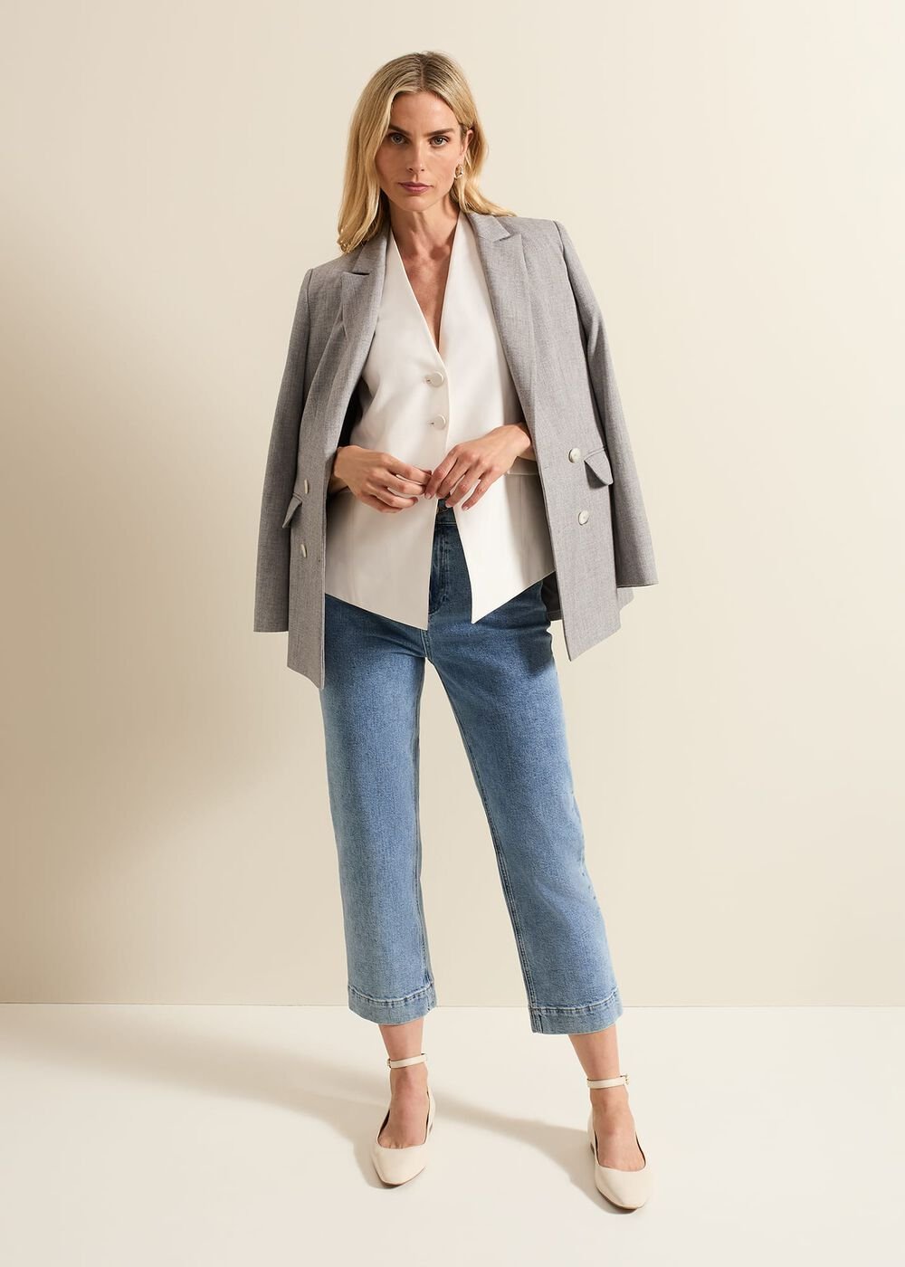 Dilly Grey Blazer Grey