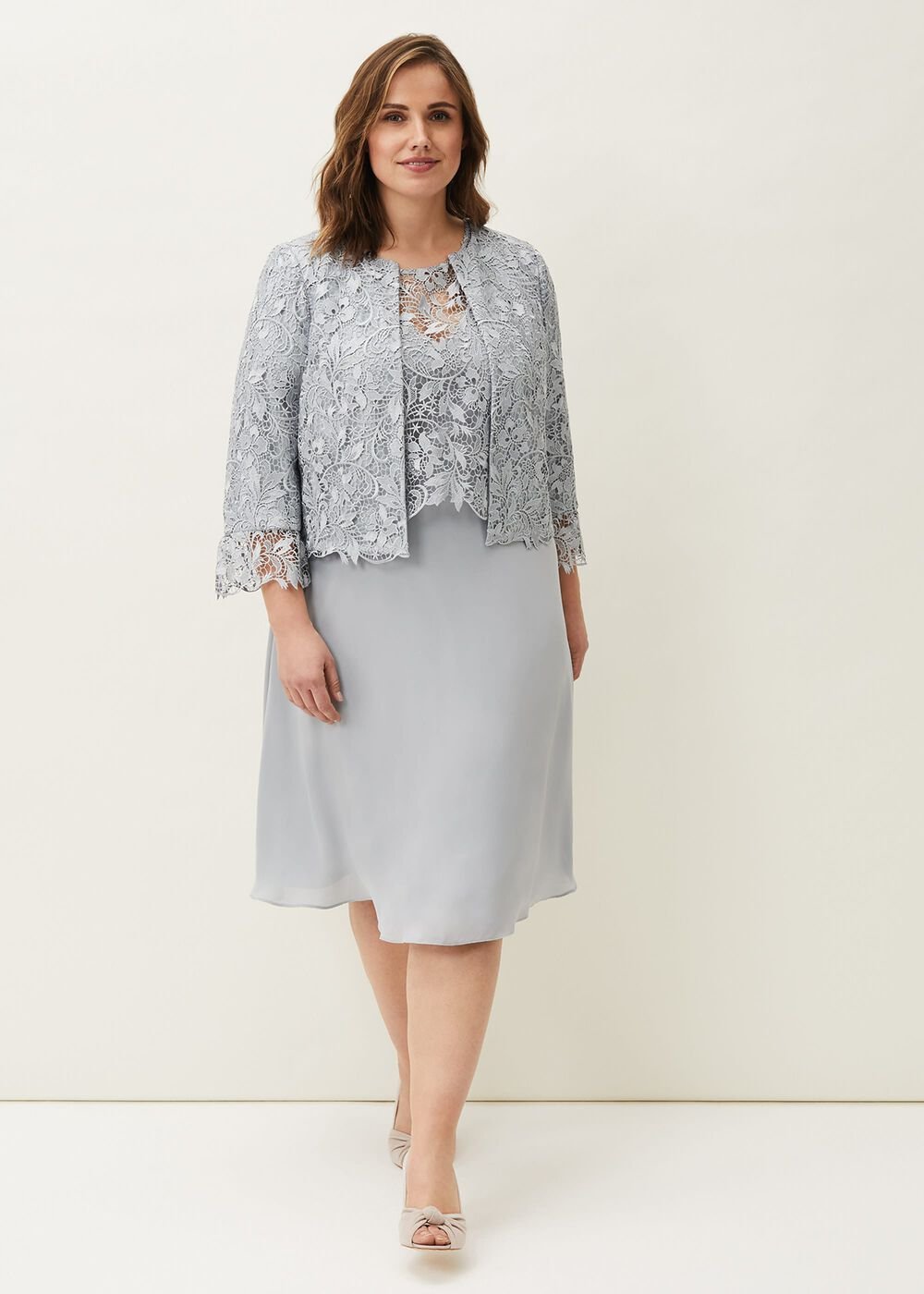 Luisa Lace Occasion Jacket Mineral