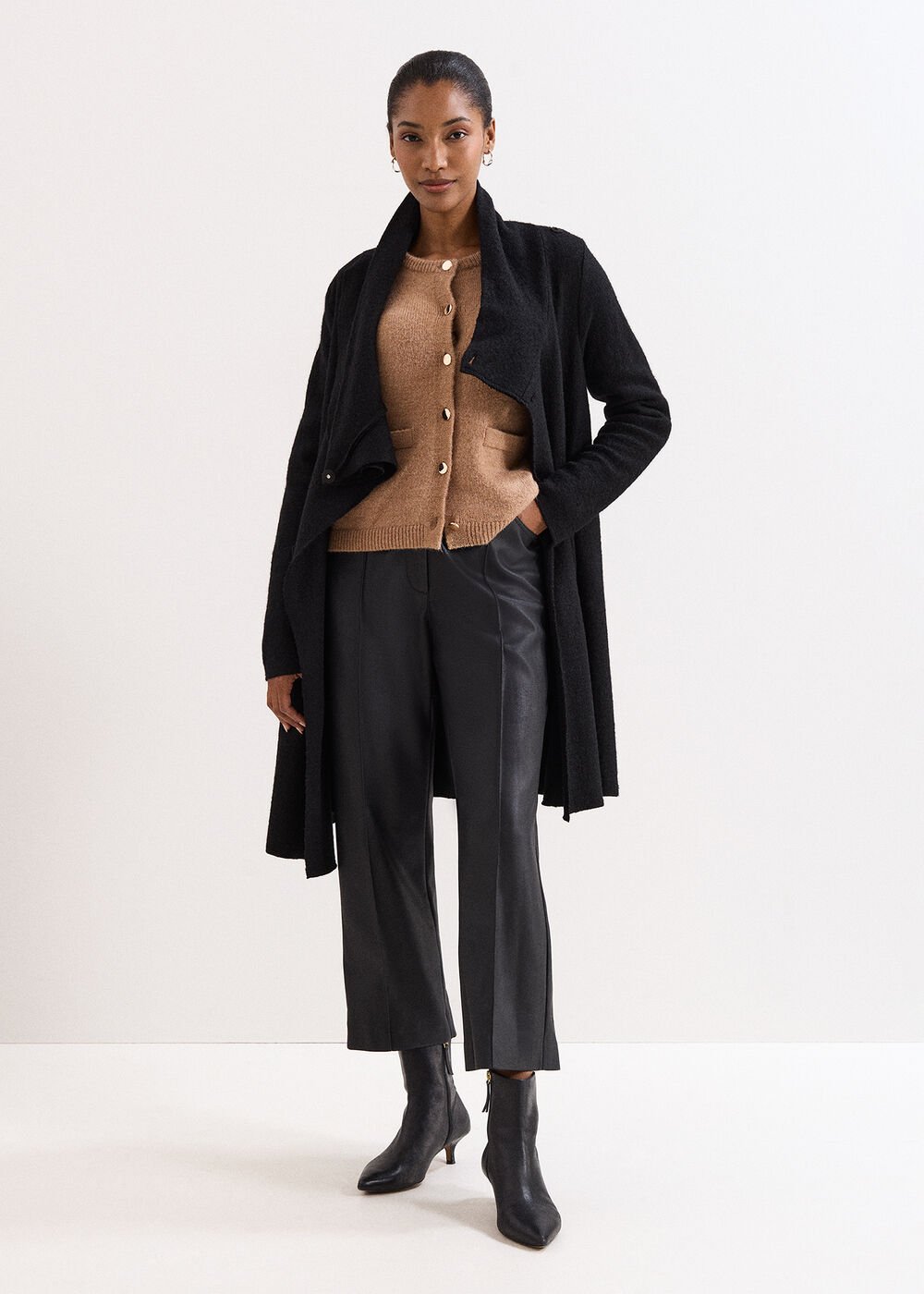 Bellona Knit Coat Black