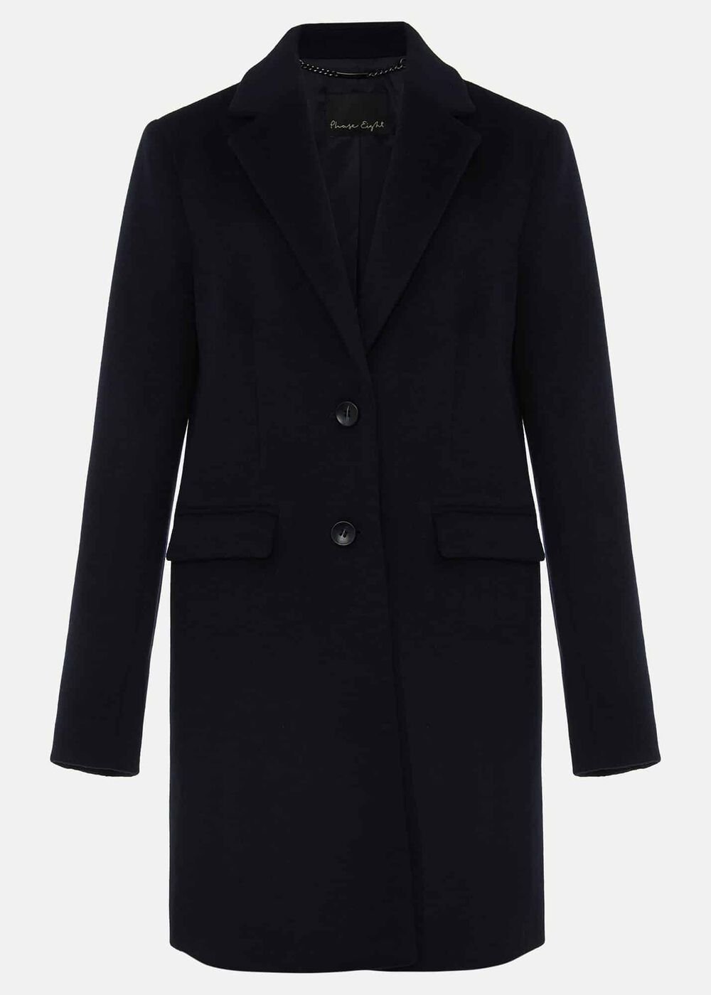 Lydia Red Wool Smart Coat Navy