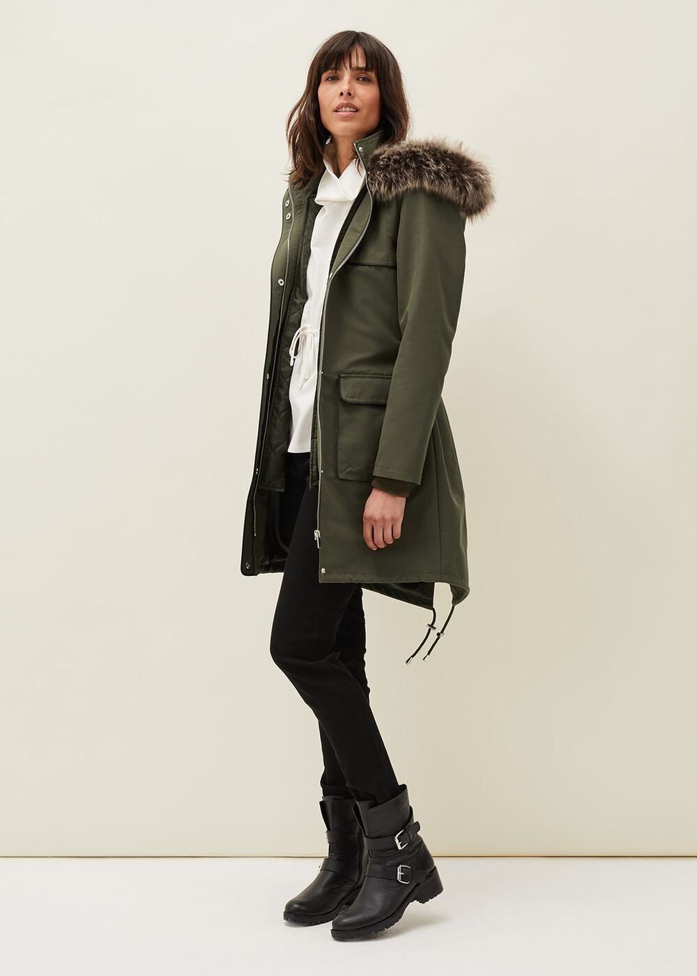 Ezra Parka Coat Olive