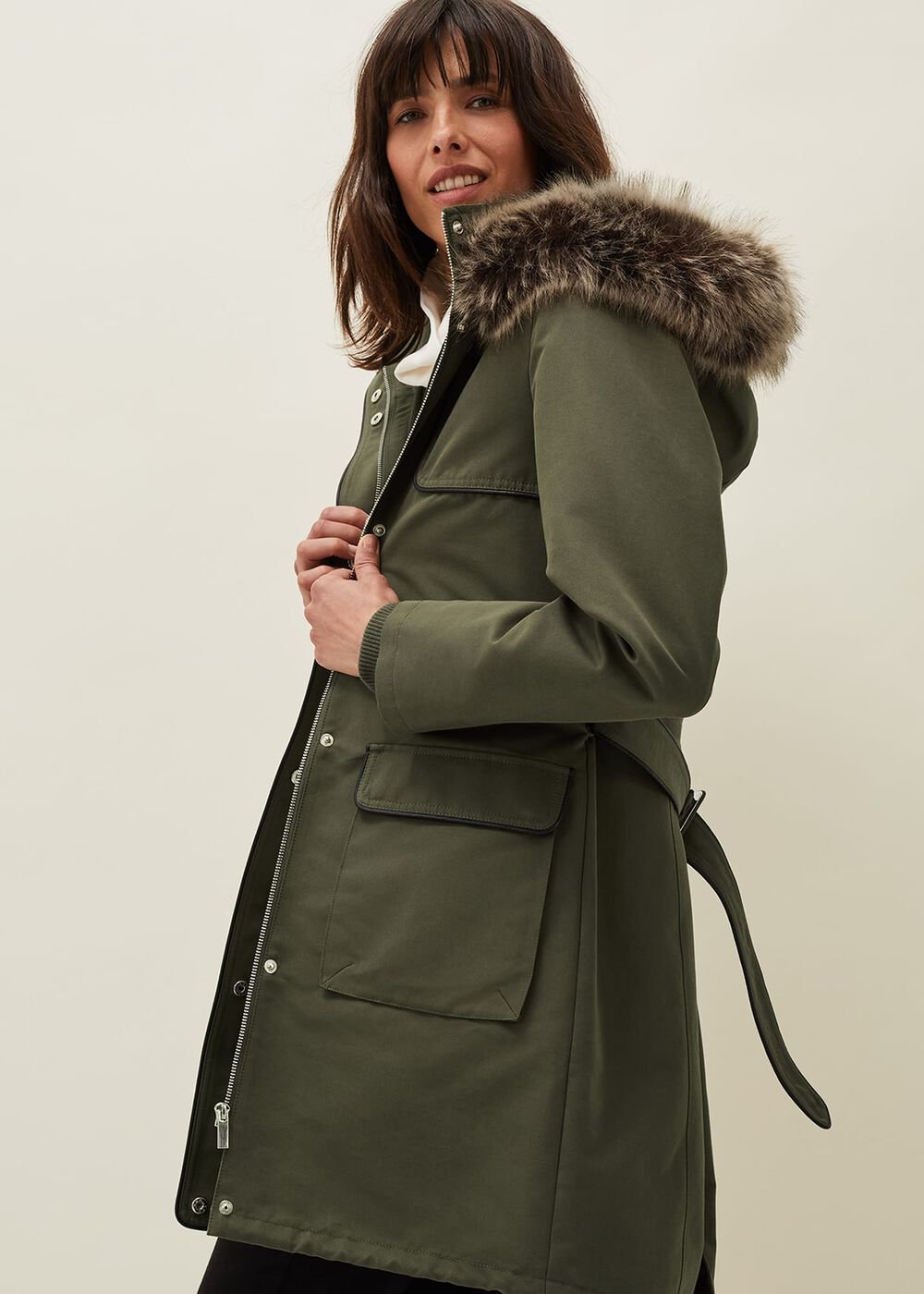 Ezra Parka Coat Olive