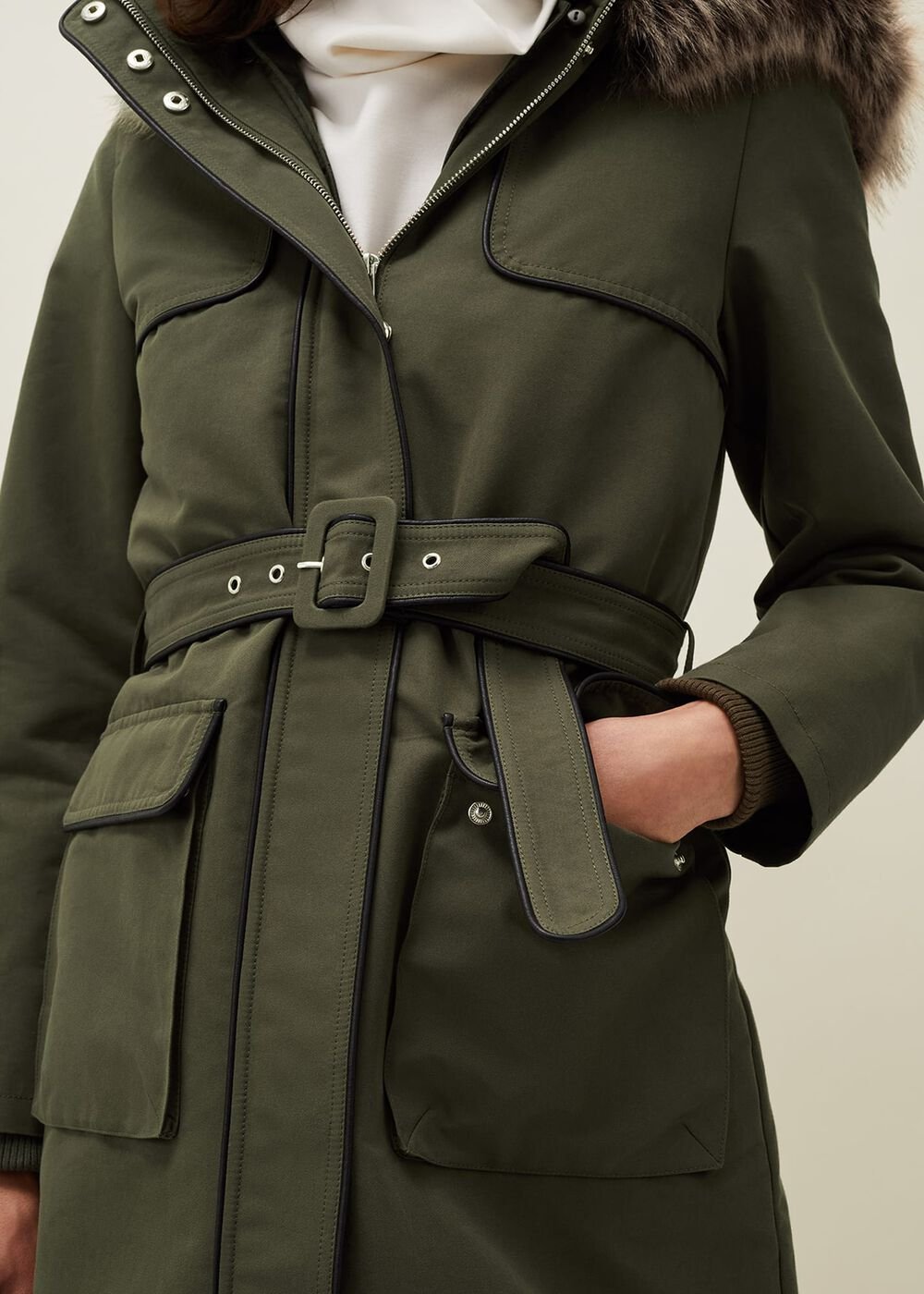 Ezra Parka Coat Olive