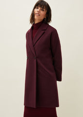 Emery Colourblock Wool Coat Port