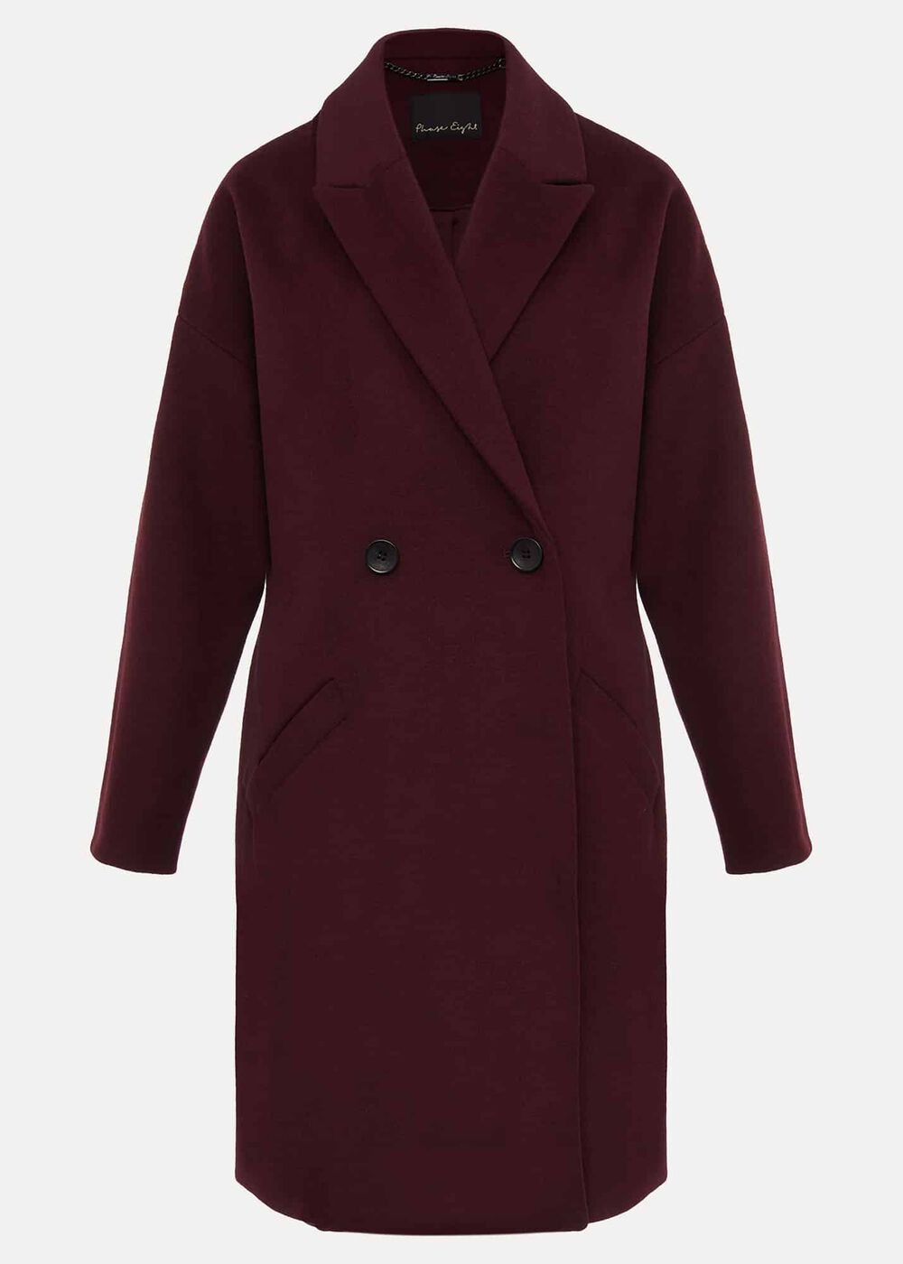 Emery Colourblock Wool Coat Port