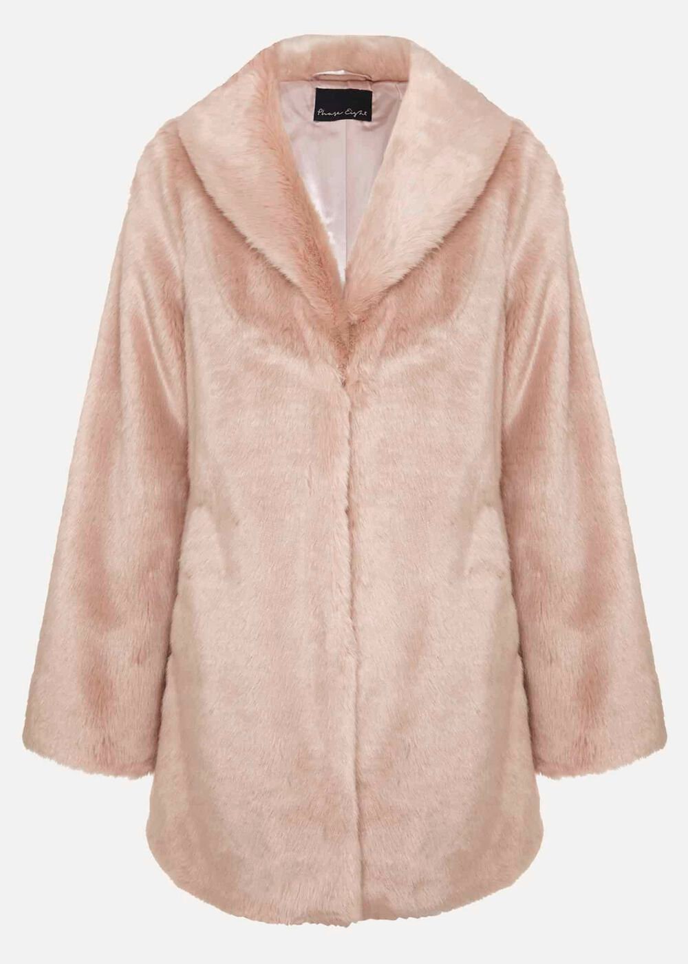 Meg Faux Fur Coat Luxe Pink