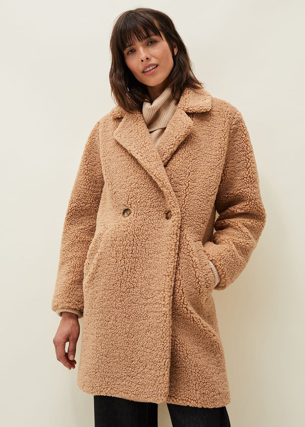 Katherine Teddy Coat Camel