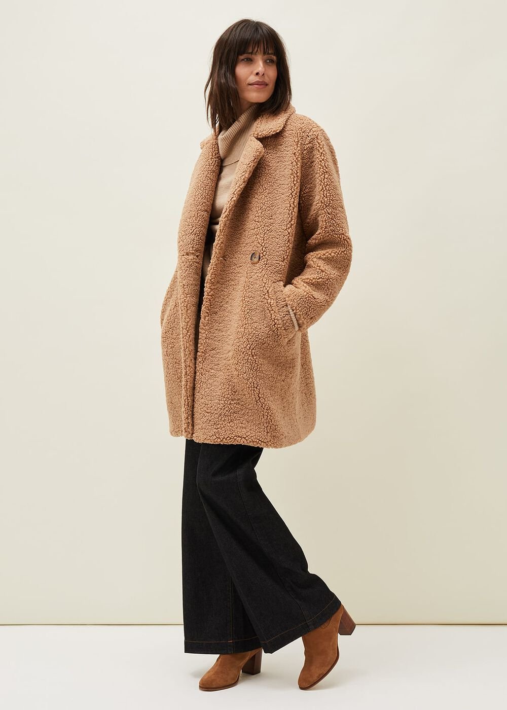 Katherine Teddy Coat Camel