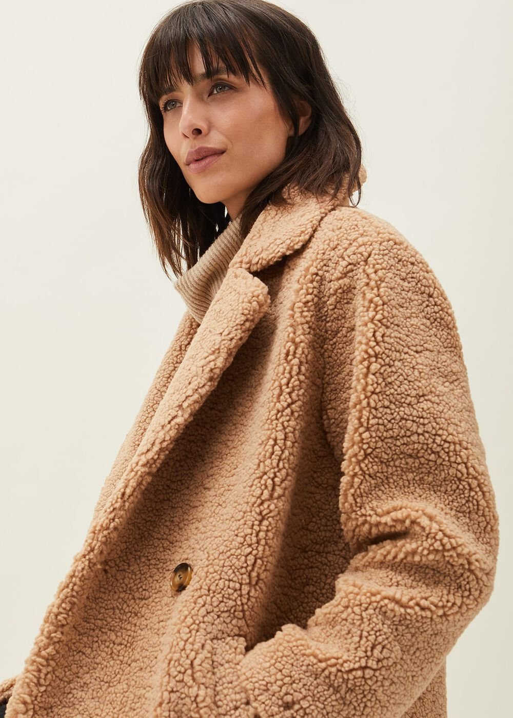 Katherine Teddy Coat Camel