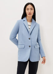 Amara Wool Coat Steel Blue