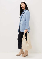 Amara Wool Coat Steel Blue