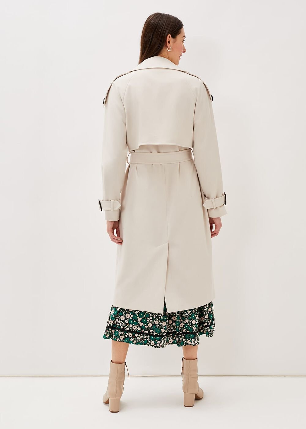 Tegan Trench Coat Off White