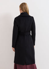 Nicci Wool Belted Coat Black