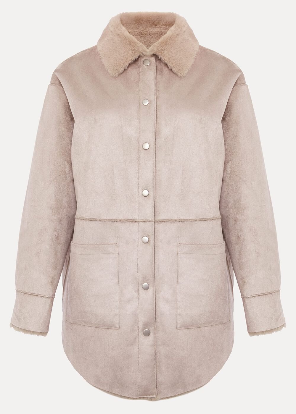 Heidi Reversible Shacket Mink