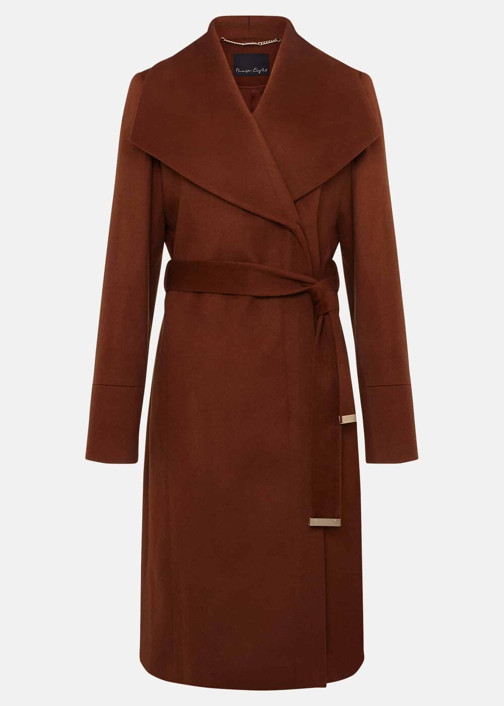 Nicci Wool Belted Coat Tan