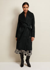 Petite Nicci Dark Green Wool Smart Coat Dark Green