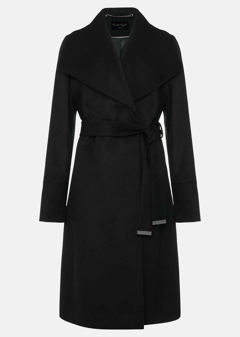 Petite Nicci Dark Green Wool Smart Coat Dark Green