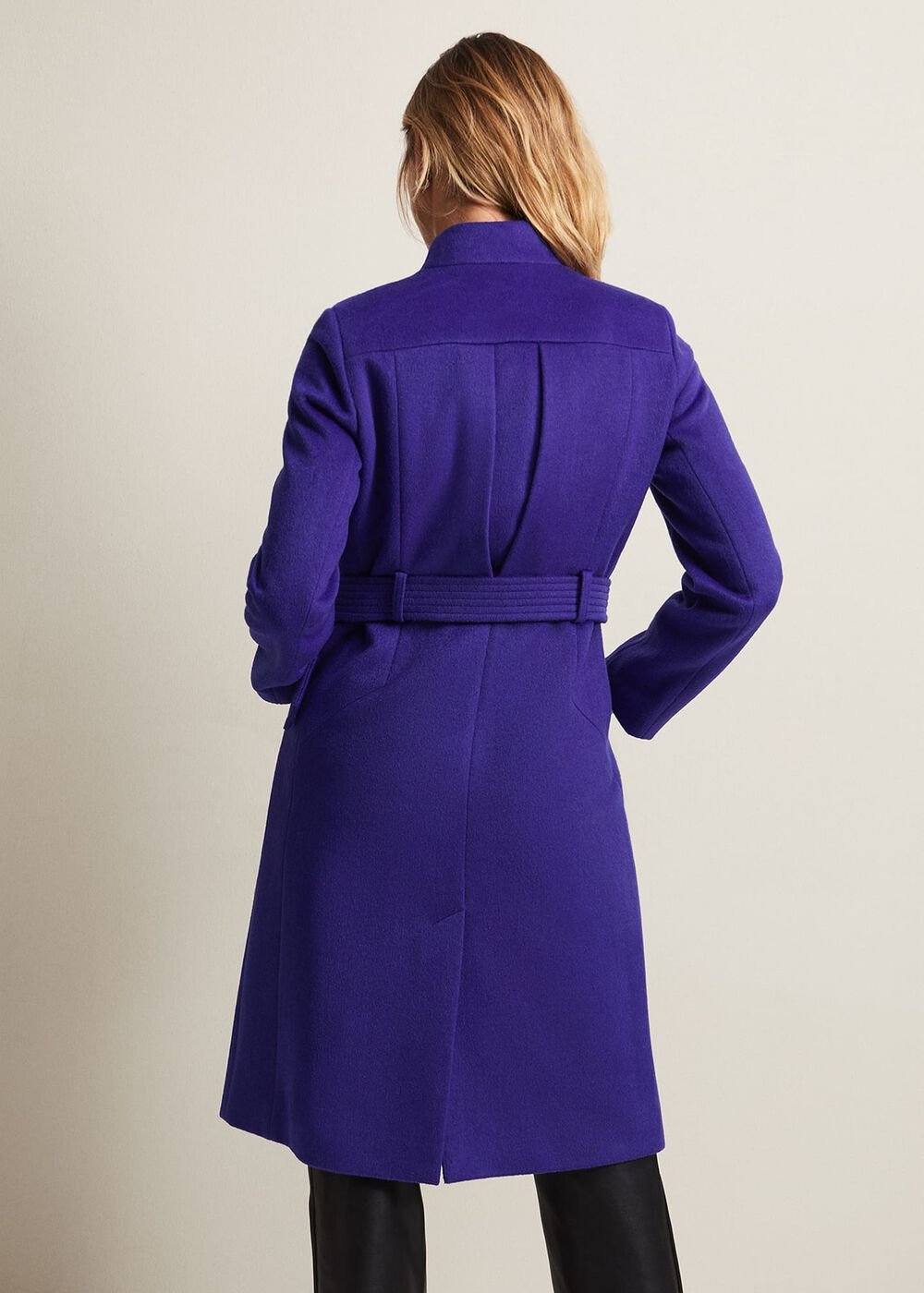 Susanna Purple Wool Coat Purple