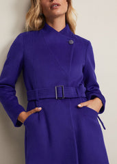 Susanna Purple Wool Coat Purple