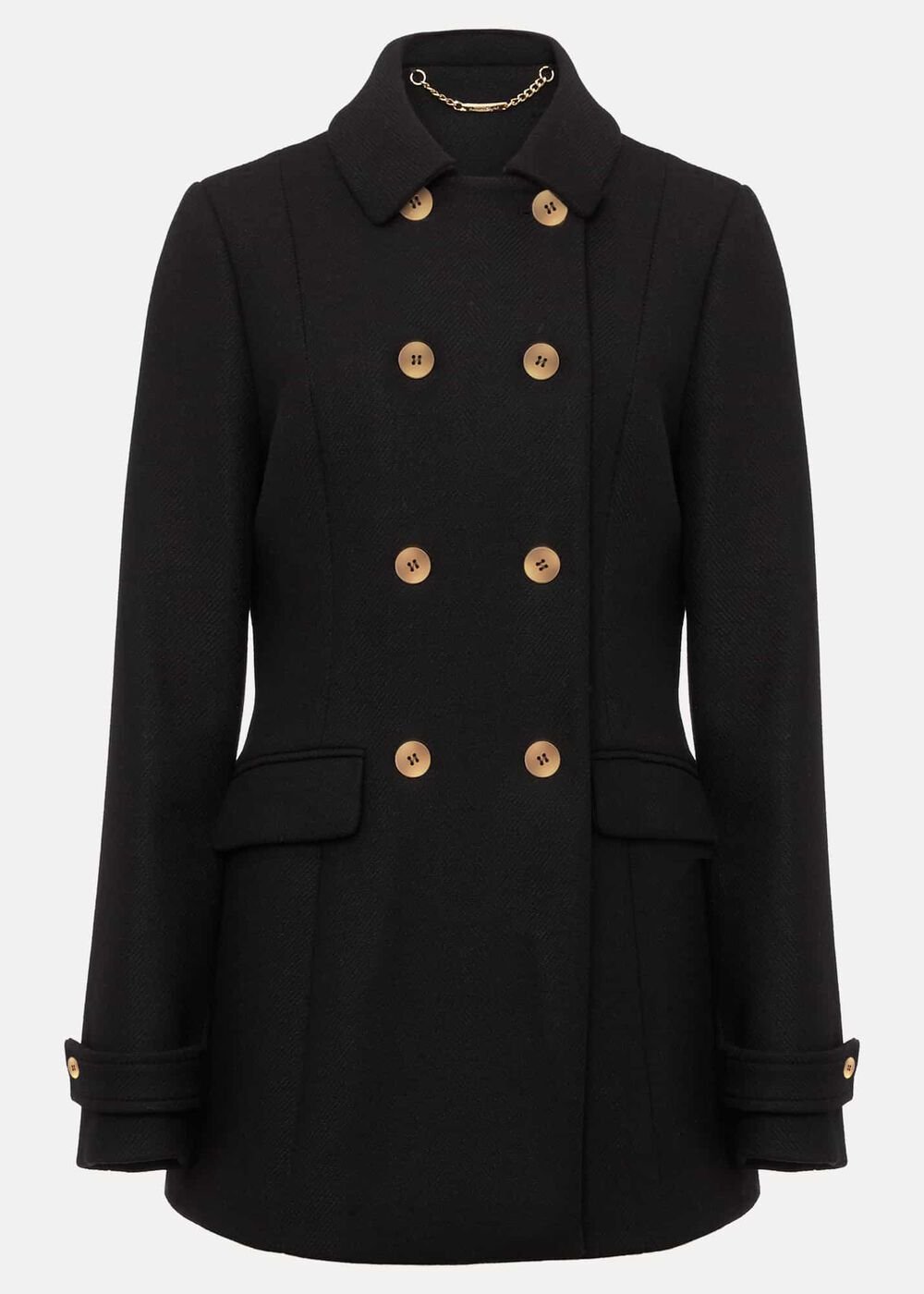 Petite Aurelie Wool Smart Peacoat Black