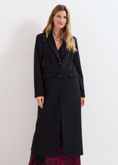 Lydia Long Wool Coat Black