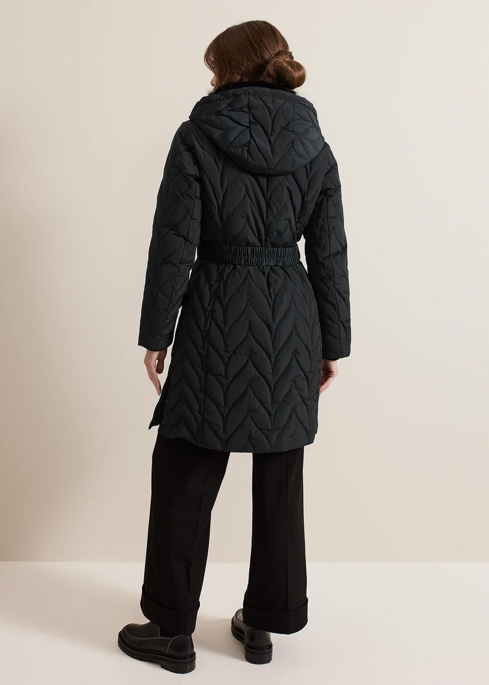 Petite Hollie Puffer Dark Green