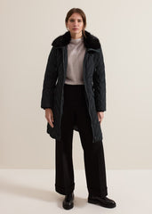 Petite Hollie Puffer Dark Green