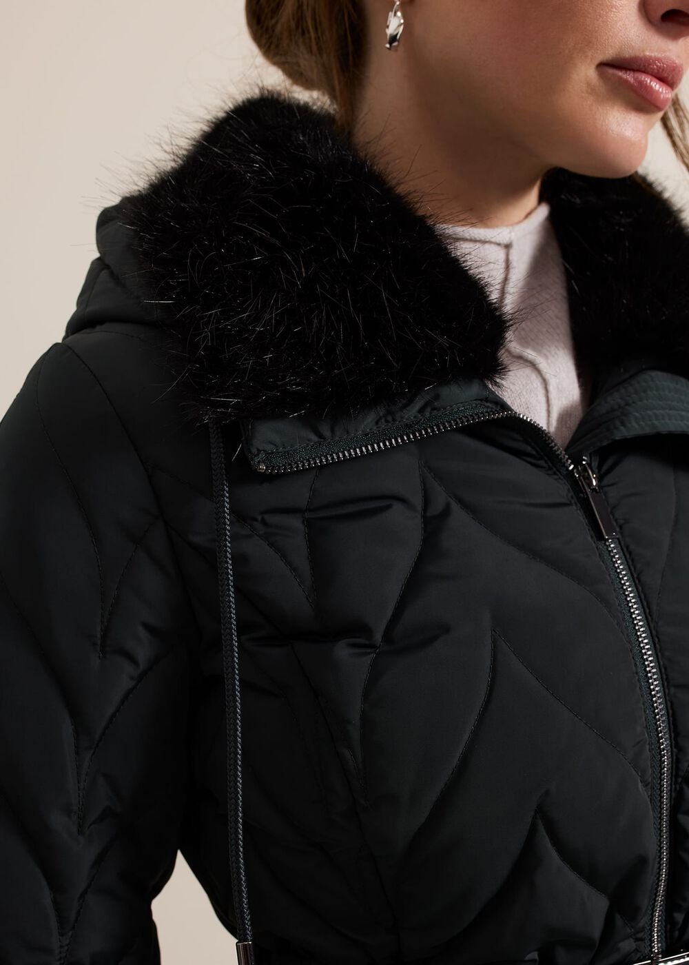 Petite Hollie Puffer Dark Green