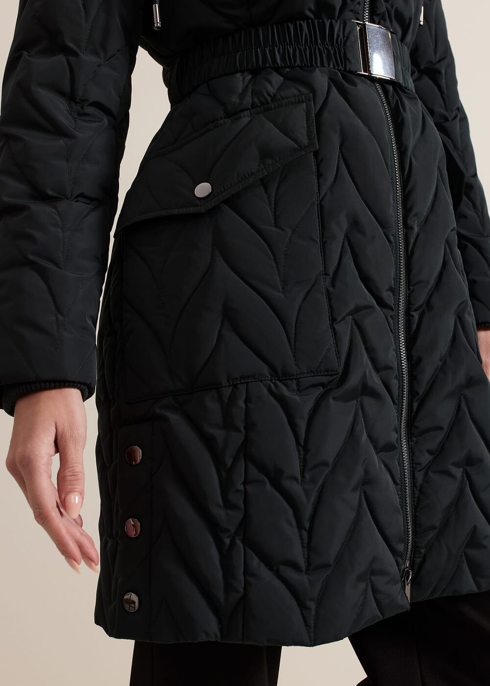 Petite Hollie Puffer Dark Green