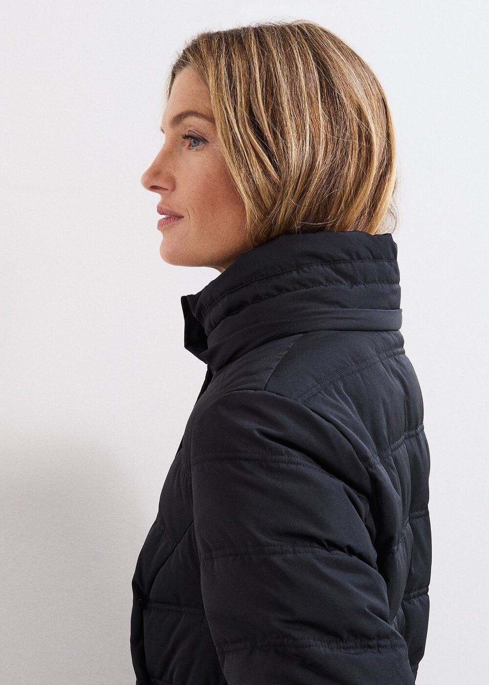 Dixie Long Fur Hood Puffer Black