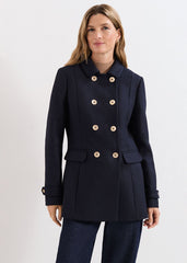 Aurelie Wool Peacoat Navy