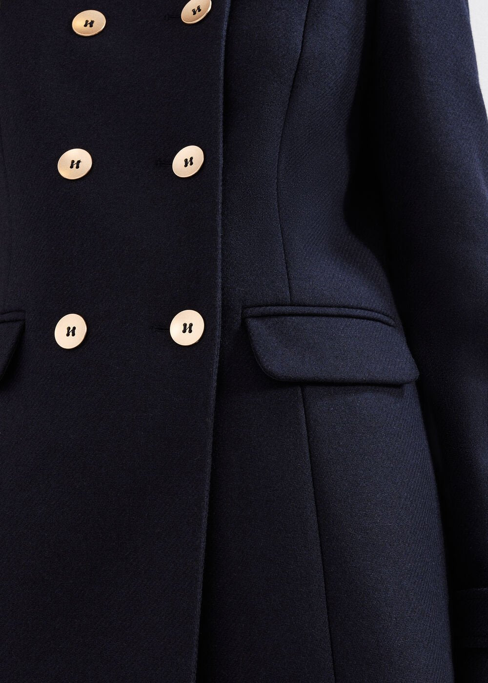 Aurelie Wool Peacoat Navy